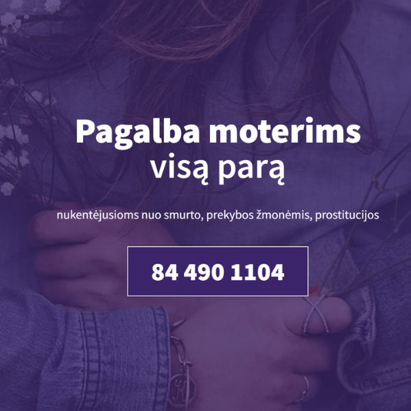 Pagalba moterims visą parą